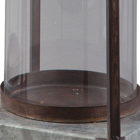 Diedrick - Gray / Black - Lantern Set (Set of 2) - Hornell Furniture Outlet