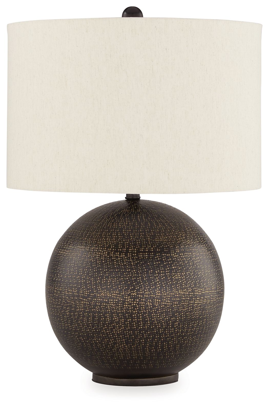 Hambell - Black / Gold Finish - Metal Table Lamp - Hornell Furniture Outlet