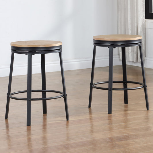 Magnolia - Counter Stool (Set of 2) - Light Brown - Hornell Furniture Outlet