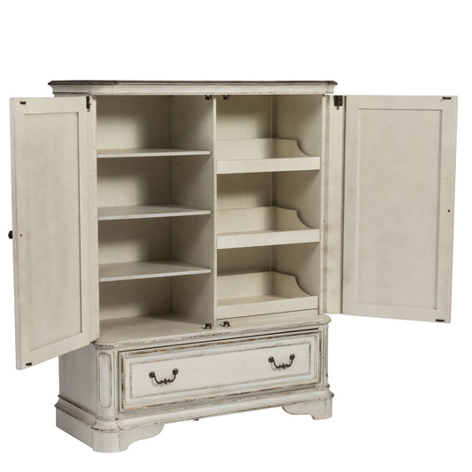 Magnolia Manor - Door Chest - White - Hornell Furniture Outlet