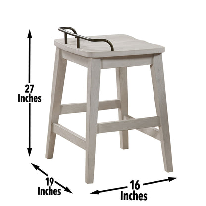 Pendleton - Counter Stool - White - Hornell Furniture Outlet