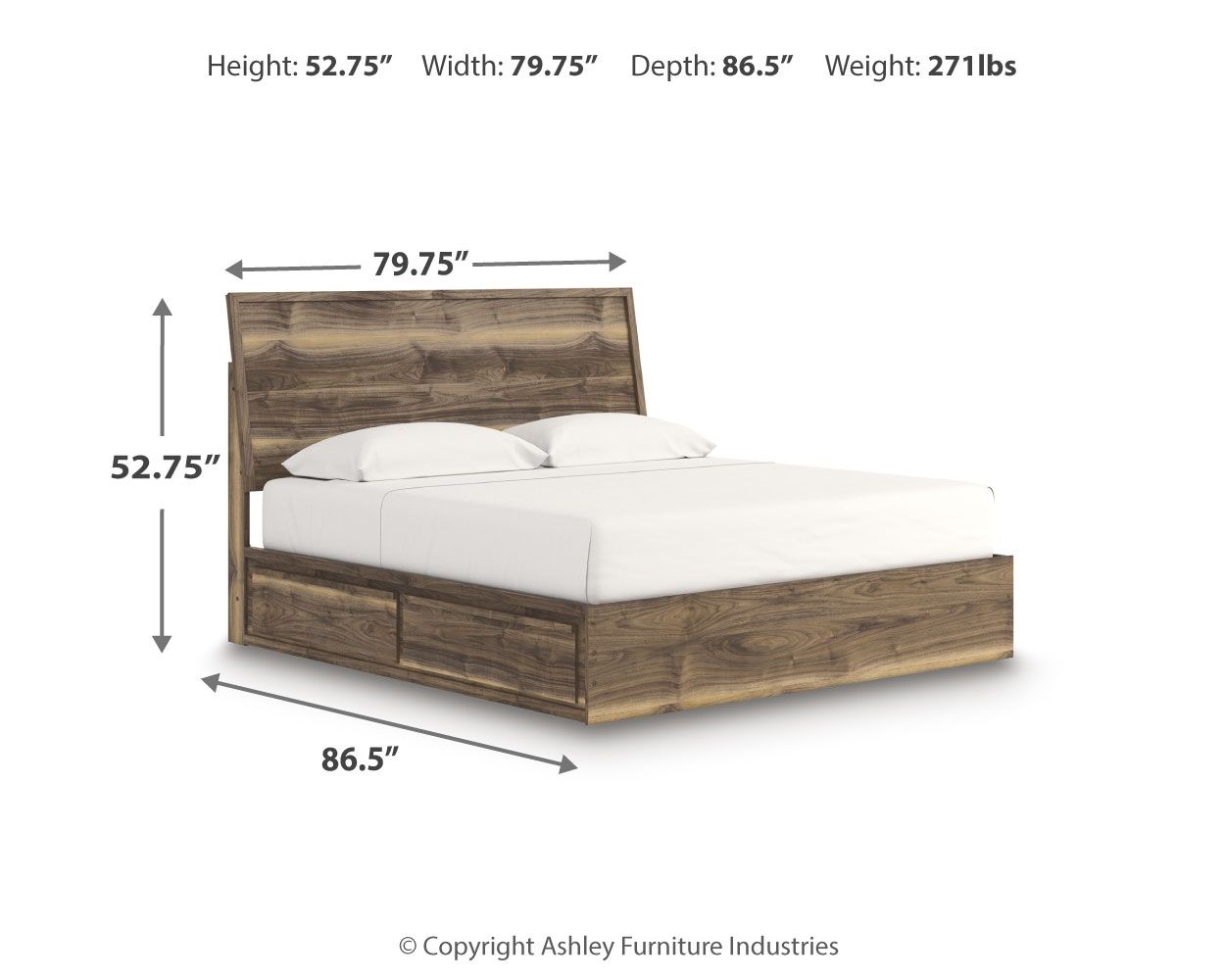 Chirason - Panel Bed With Storage - Hornell Furniture Outlet