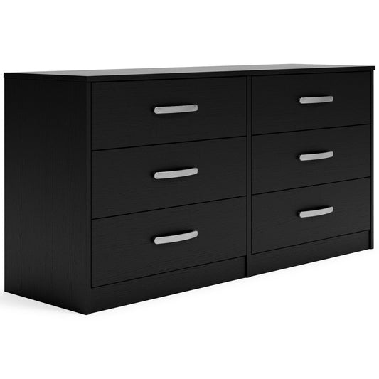 Finch - Black - Six Drawer Dresser - 29'' Height - Hornell Furniture Outlet