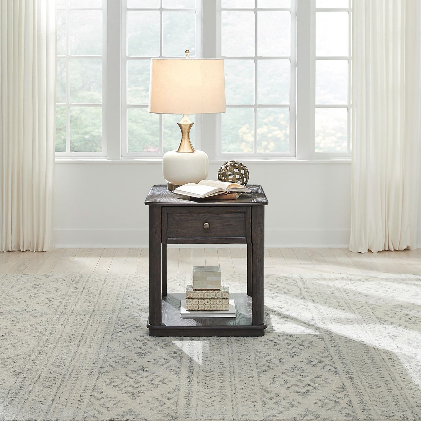 Wallace - End Table - Brown - Hornell Furniture Outlet