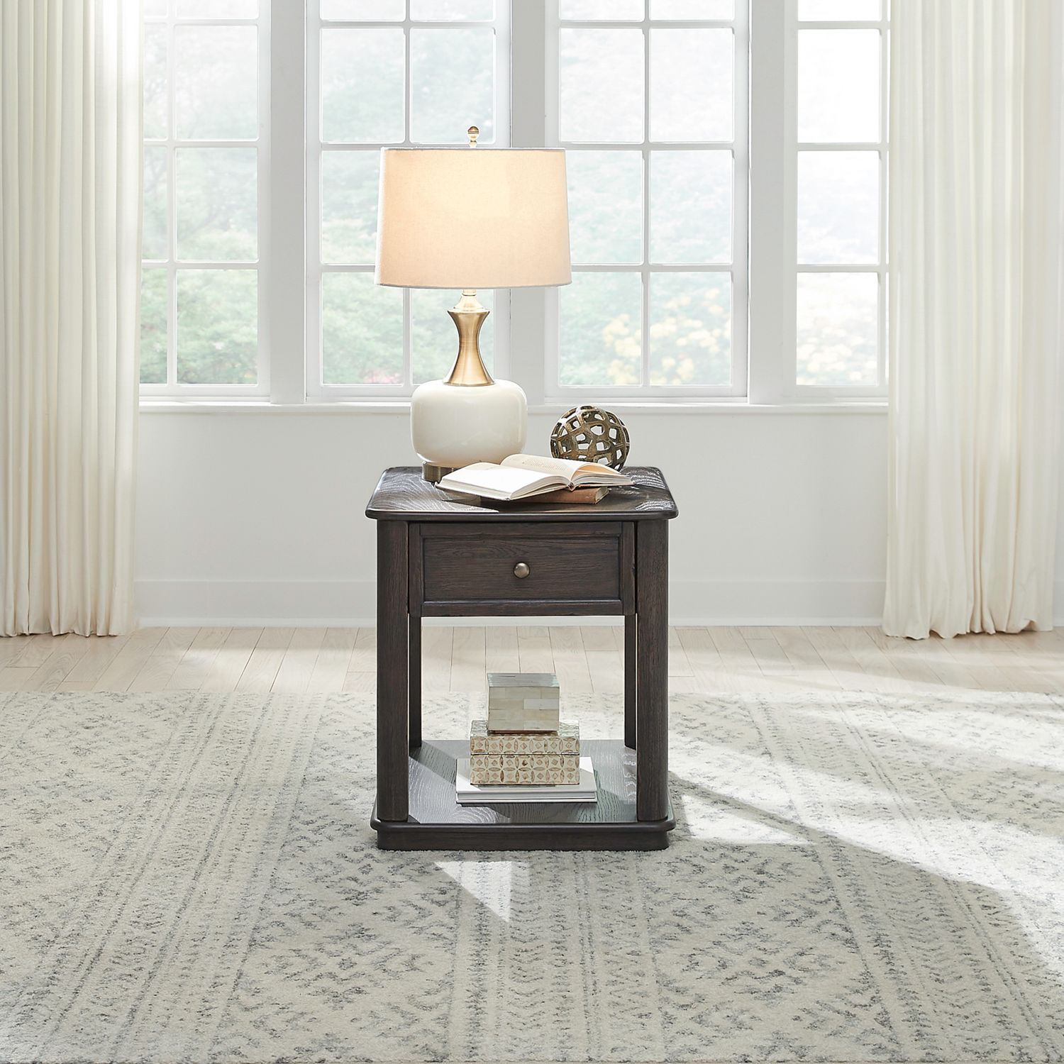 Wallace - End Table - Brown - Hornell Furniture Outlet