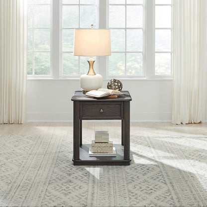 Wallace - End Table - Brown - Hornell Furniture Outlet