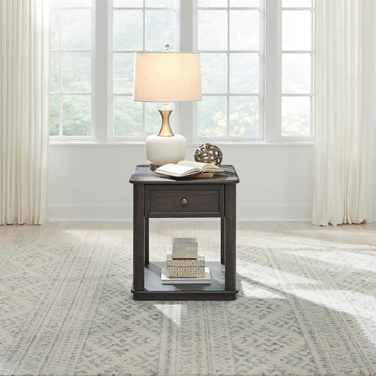 Wallace - End Table - Brown - Hornell Furniture Outlet