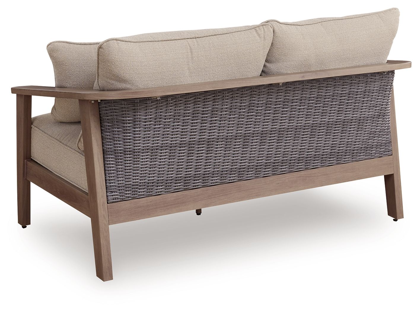 Harmony Headlands - Loveseat With Cushion - Natural / Gray - Hornell Furniture Outlet