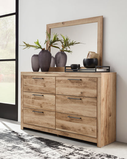 Hyanna - Tan - Dresser, Mirror - Hornell Furniture Outlet