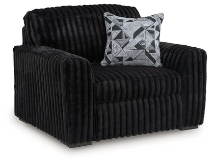 Midnight - Madness - Chair And A Half - Hornell Furniture Outlet