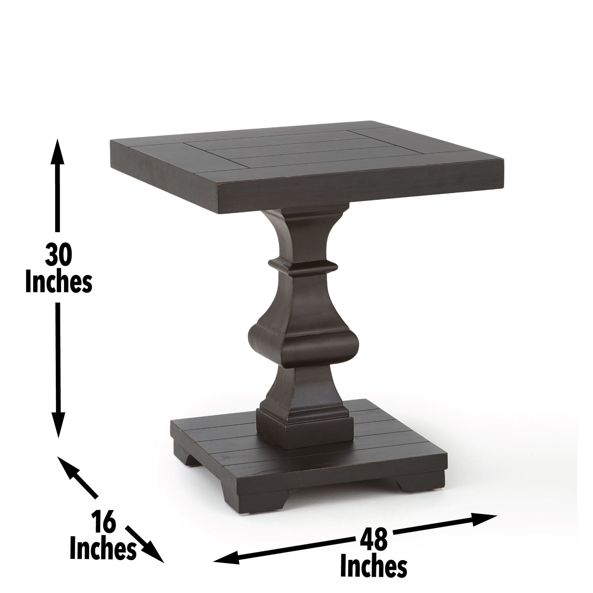 Dory - Square End Table - Ebony - Hornell Furniture Outlet