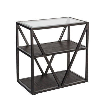 Arista - Chair Side Table - Dark Gray - Hornell Furniture Outlet