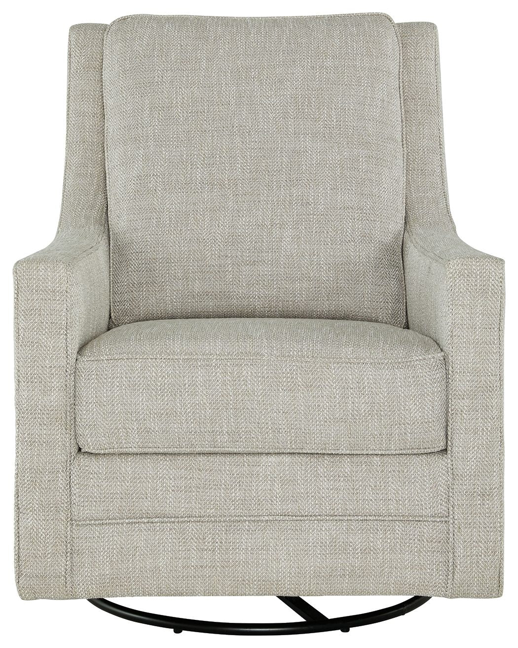 Kambria - Fog - Swivel Glider Accent Chair - Hornell Furniture Outlet