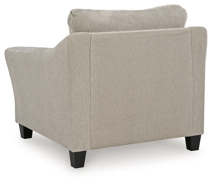 Willarae - 2 Pc. - Chair And A Half, Ottoman - Taupe - Hornell Furniture Outlet