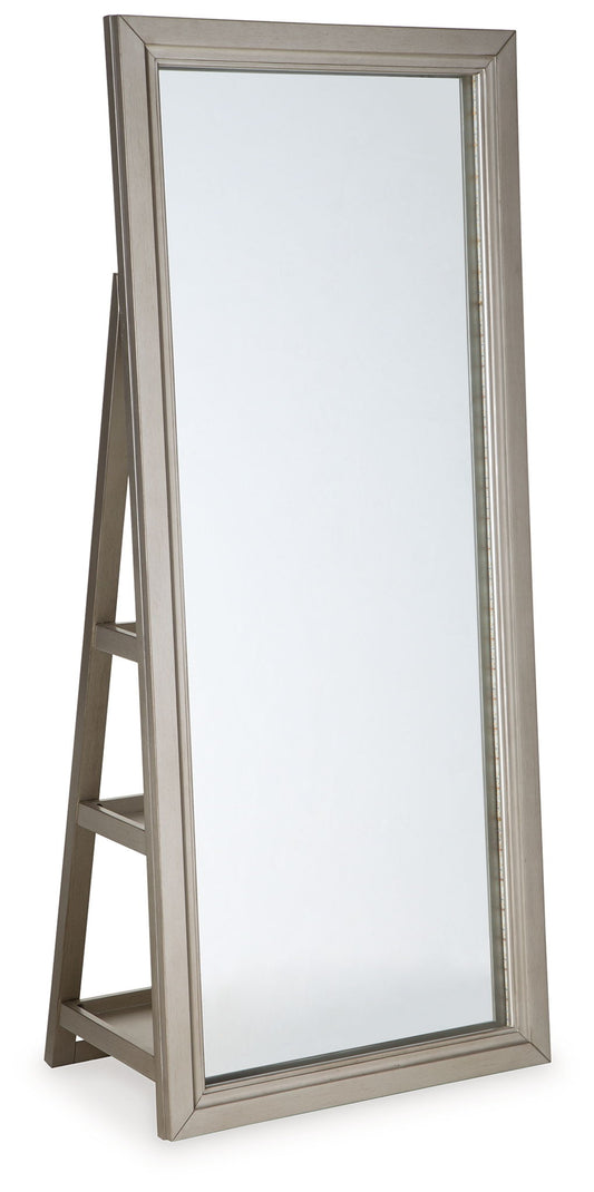 Evesen - Floor Standing Mirror/Storage - Hornell Furniture Outlet
