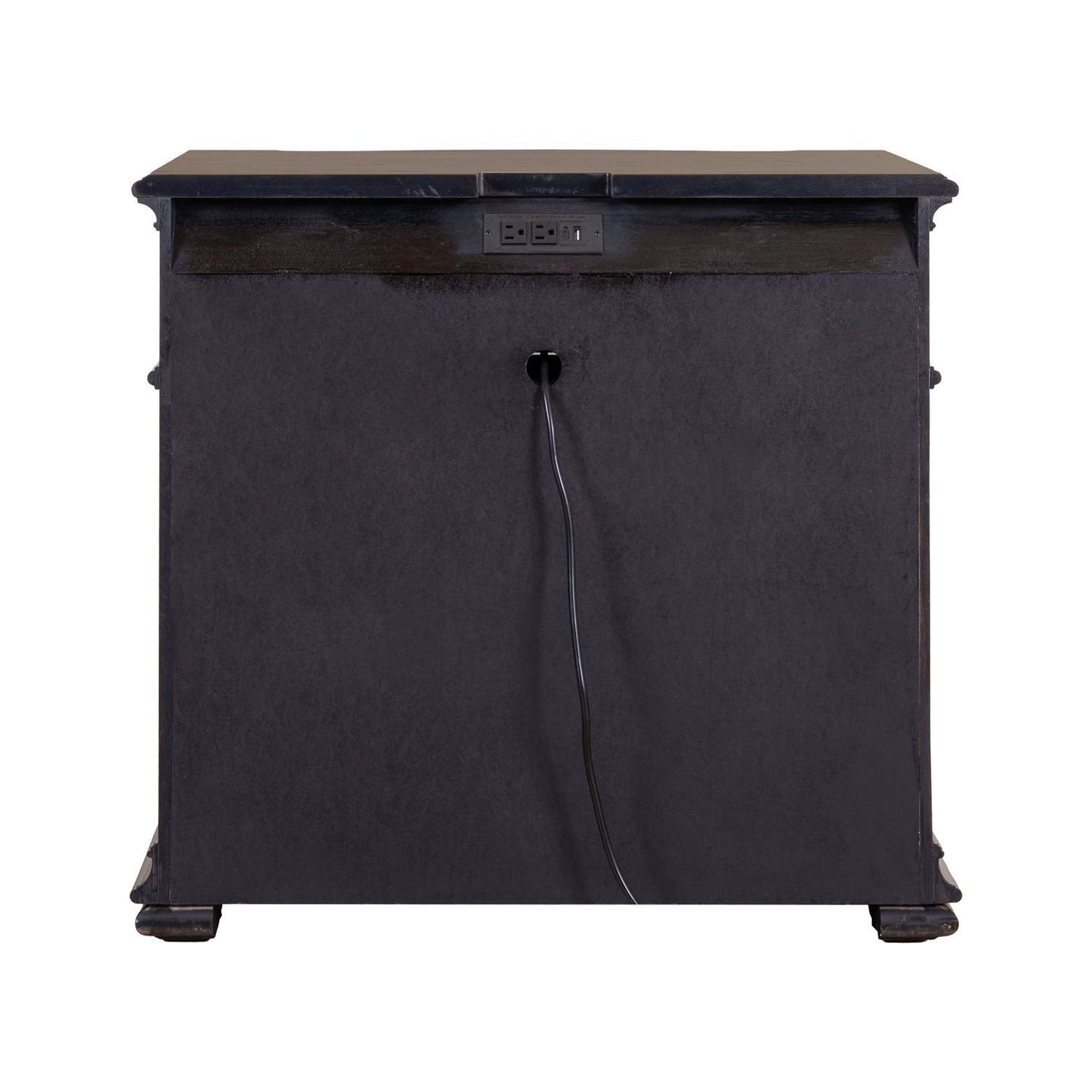 Provence Park - Bedside Chest With Charging Station - Brown - Hornell Furniture Outlet