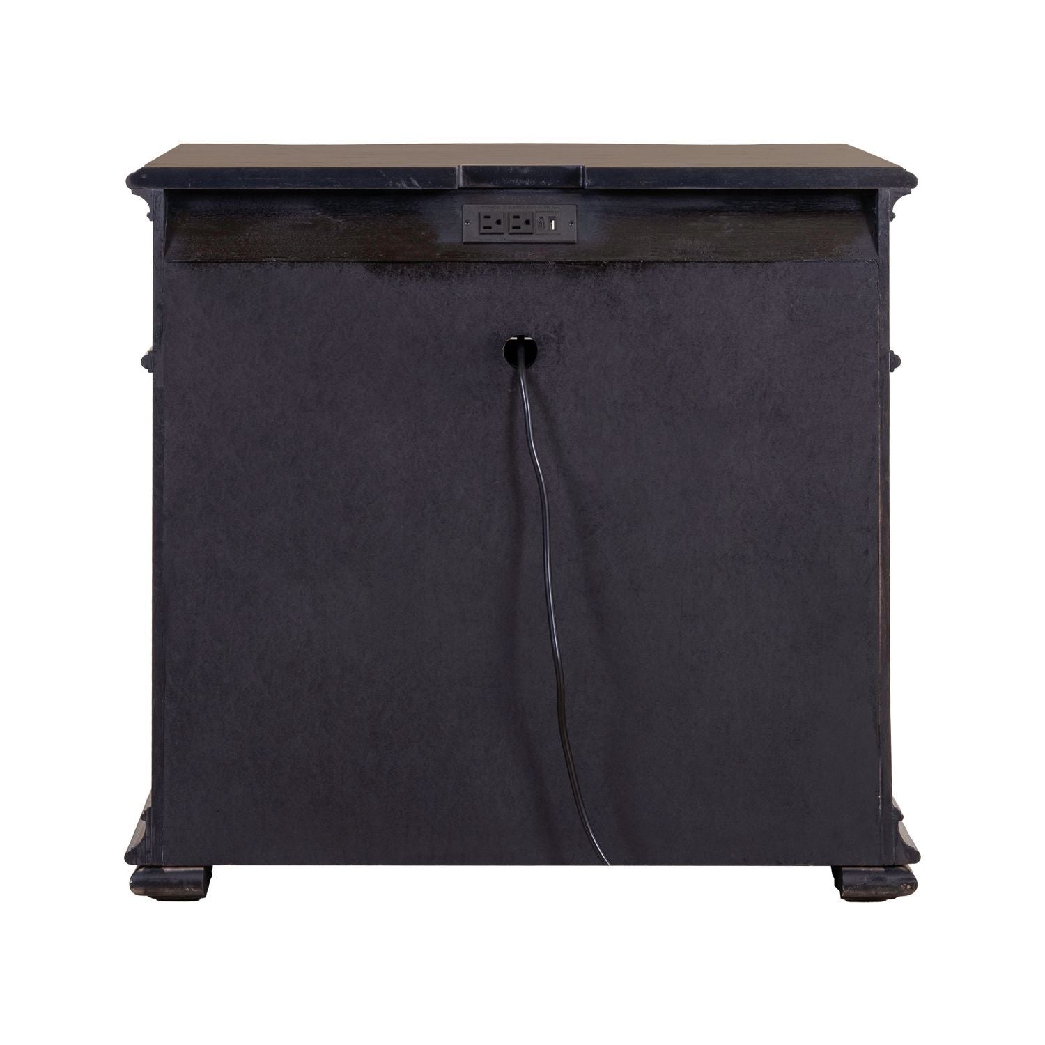 Provence Park - Bedside Chest With Charging Station - Brown - Hornell Furniture Outlet