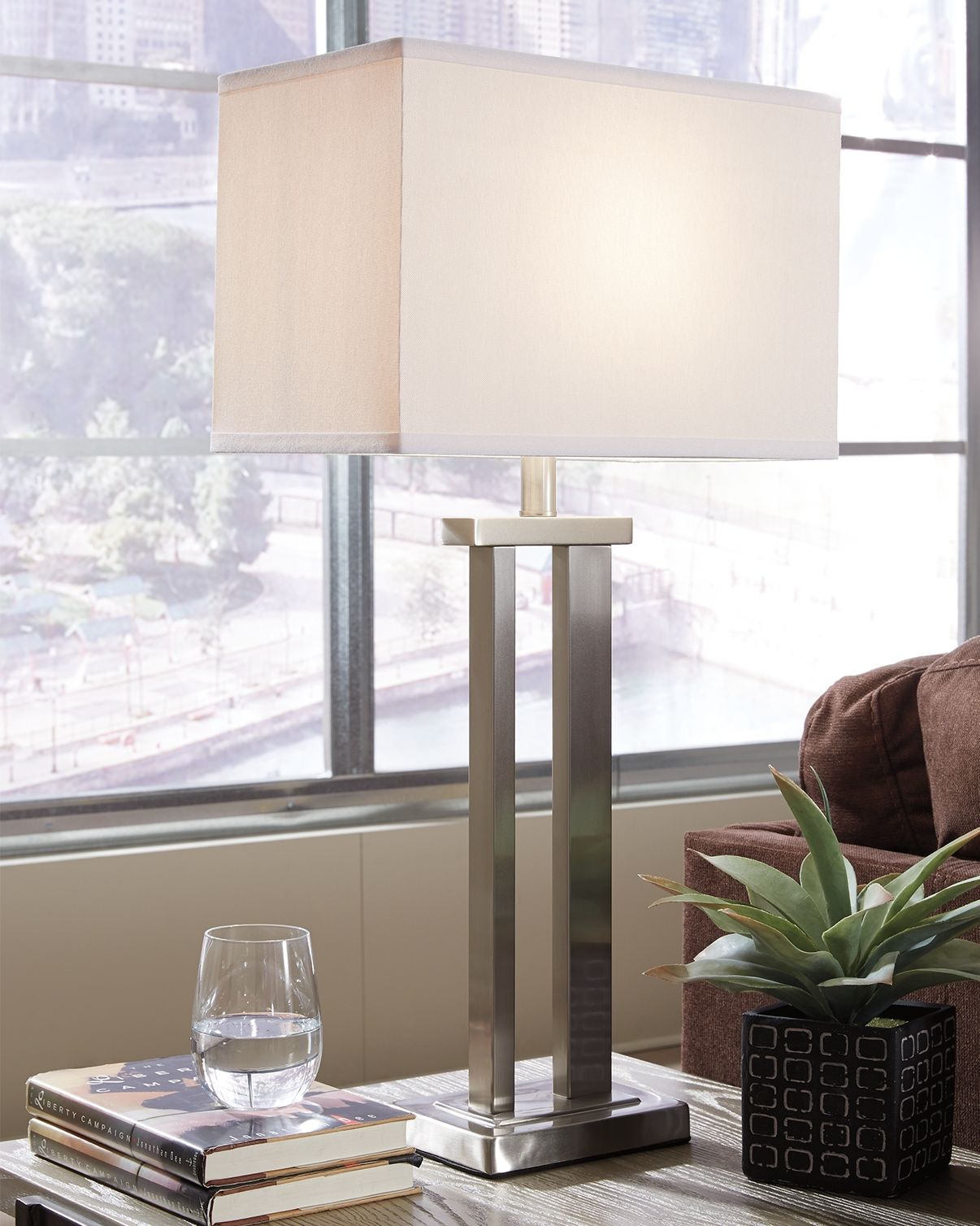 Aniela - Metal Table Lamp Set - Hornell Furniture Outlet