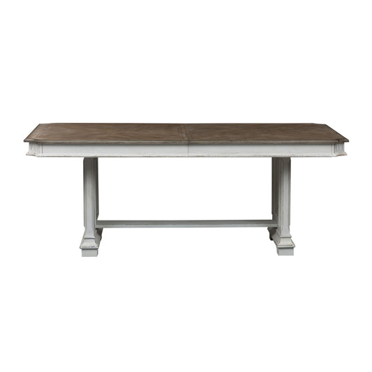 Abbey Park - Trestle Table - White - Hornell Furniture Outlet