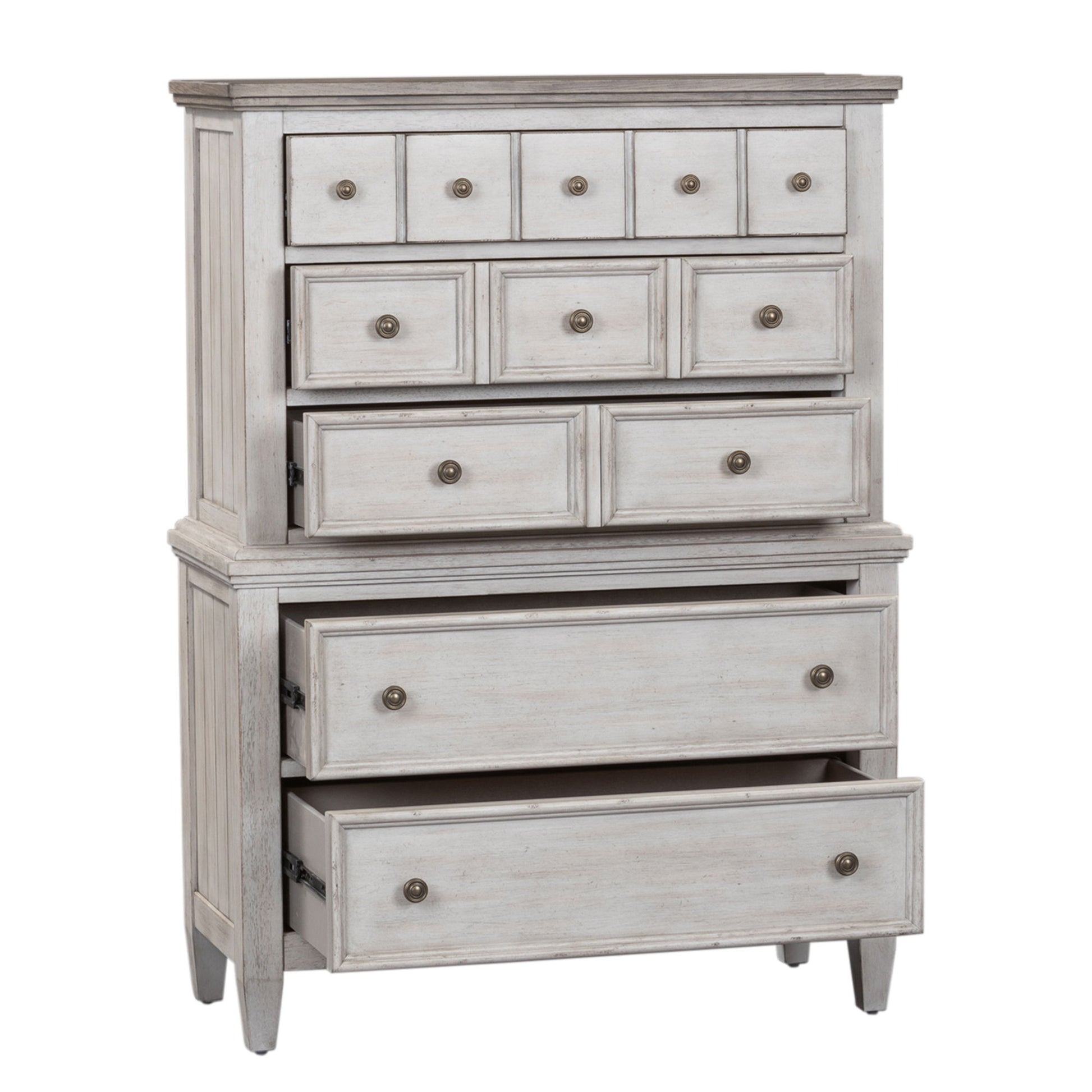 Heartland - 5 Drawer Chest - White - Hornell Furniture Outlet
