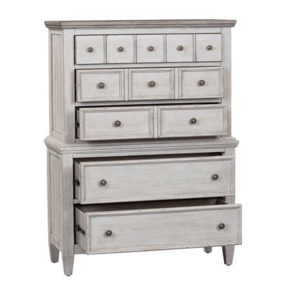 Heartland - 5 Drawer Chest - White - Hornell Furniture Outlet