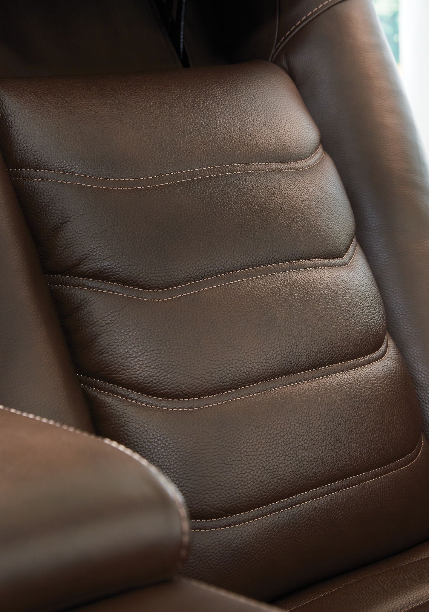 High Impact - Tobacco - Power Recliner / Adj Headrest - Hornell Furniture Outlet