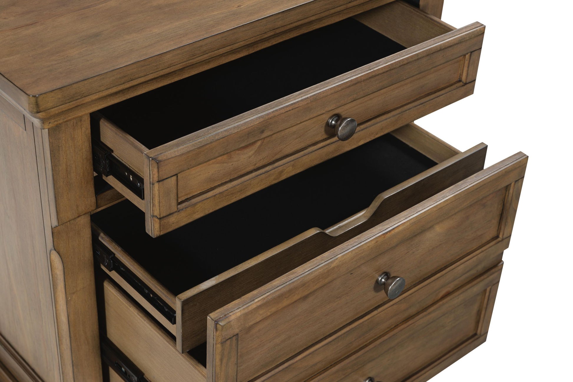 Feddinger - Two Drawer Night Stand - Medium Brown - Hornell Furniture Outlet