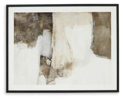 Aldricton - Brown / White - Wall Art - Hornell Furniture Outlet