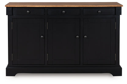 Wildenauer - Brown / Black - Dining Room Buffet - Hornell Furniture Outlet