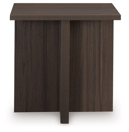 Zendex - Brown - Occasional Table Set (Set of 2) - Hornell Furniture Outlet