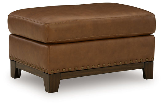 Saonara - Ottoman - Amber - Hornell Furniture Outlet