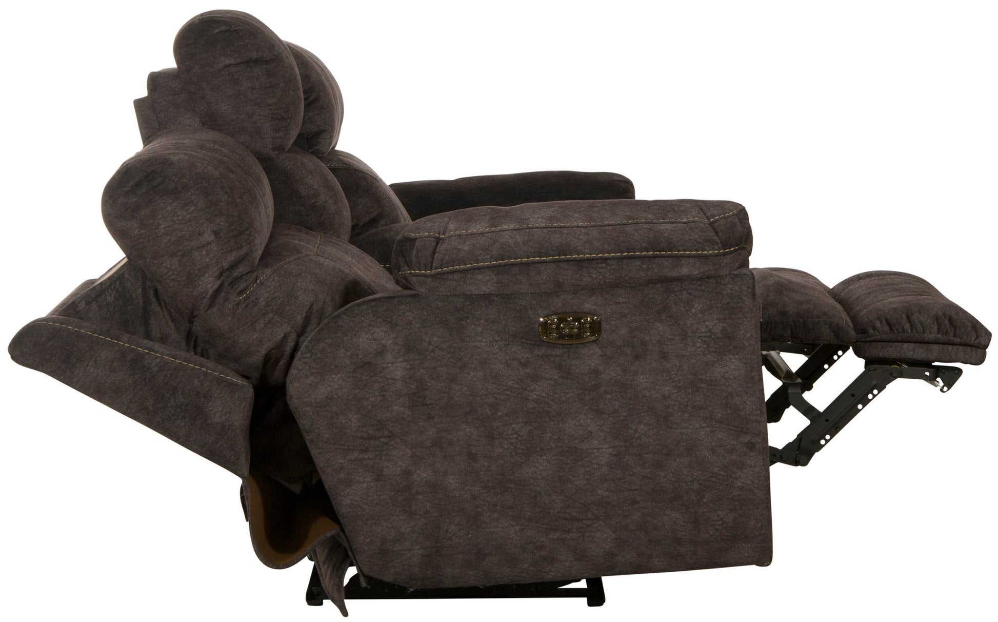 Sedona - Power Hdrst With Lumbar Lay Flat Reclining Console Loveseat With Storage & Cupholders - Hornell Furniture Outlet
