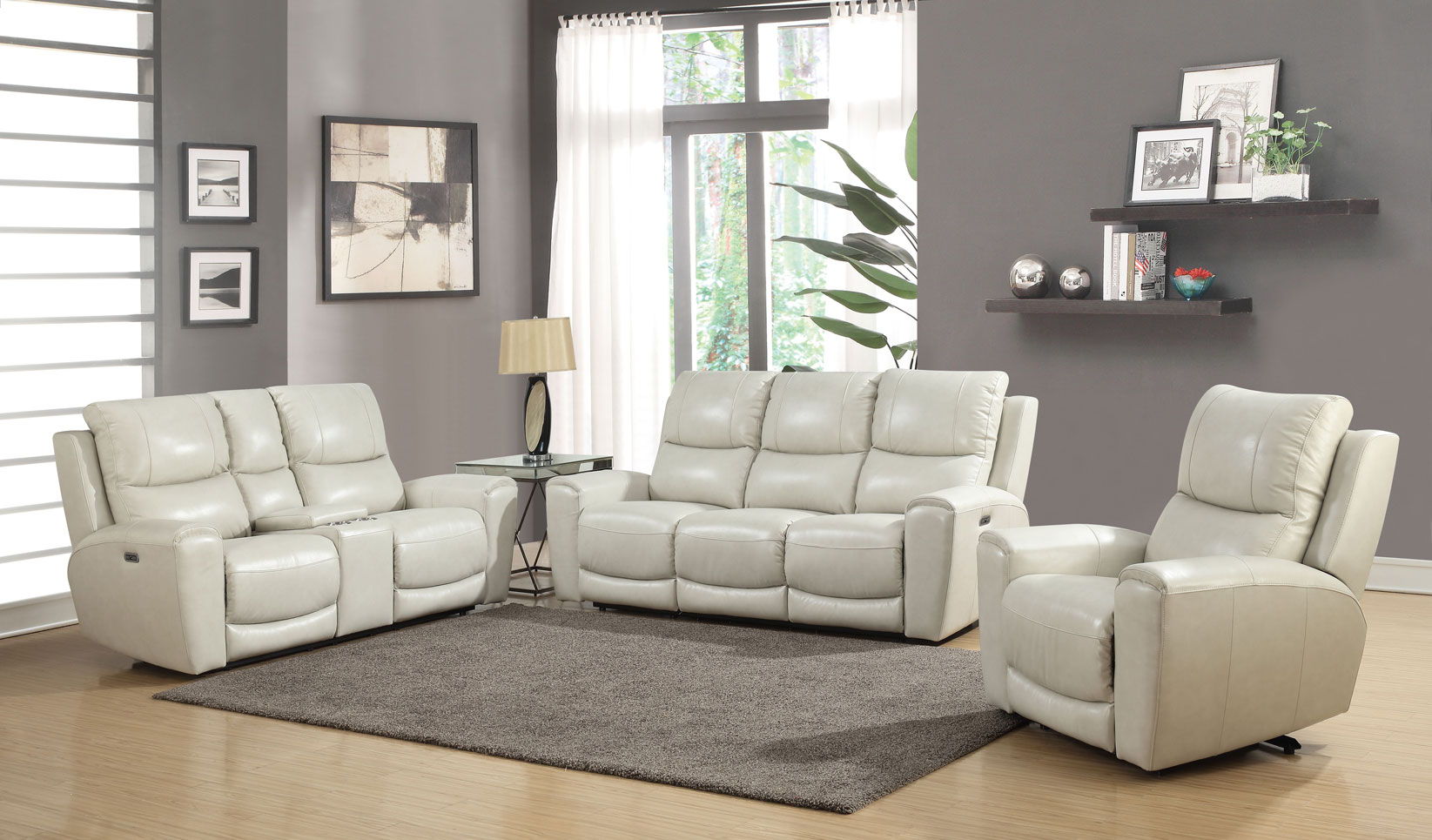 Laurel - Dual Power Sofa - Hornell Furniture Outlet