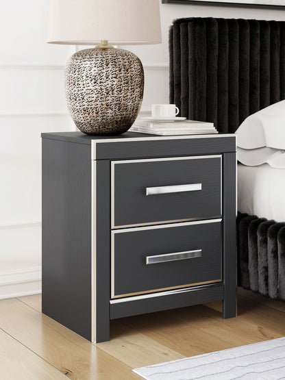 Zuraleus - Two Drawer Night Stand - Hornell Furniture Outlet