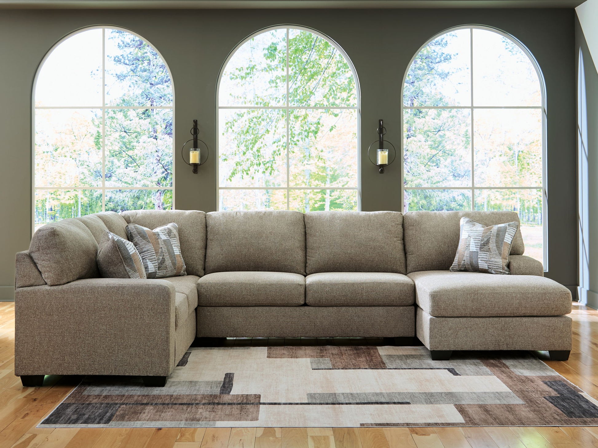 Newellen - Sectional - Hornell Furniture Outlet