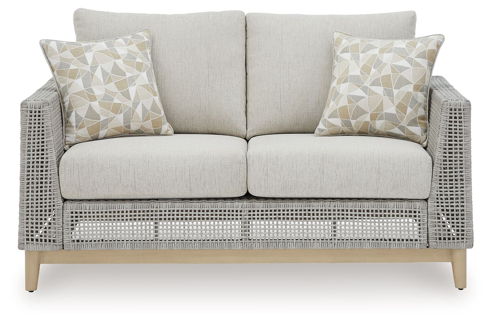 Seton Creek - Gray - Loveseat With Cushion - Hornell Furniture Outlet
