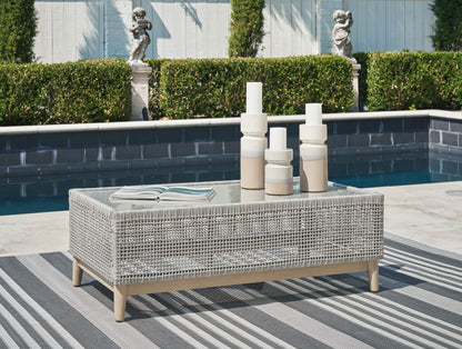 Seton Creek - Gray - Rectangular Cocktail Table - Hornell Furniture Outlet