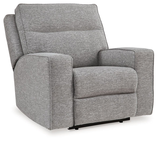 Biscoe - Pewter - Power Recliner /Adj Headrest - Hornell Furniture Outlet
