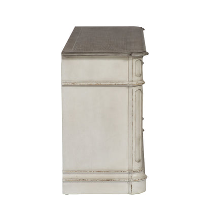 Magnolia Manor - Credenza - Antique White - Hornell Furniture Outlet