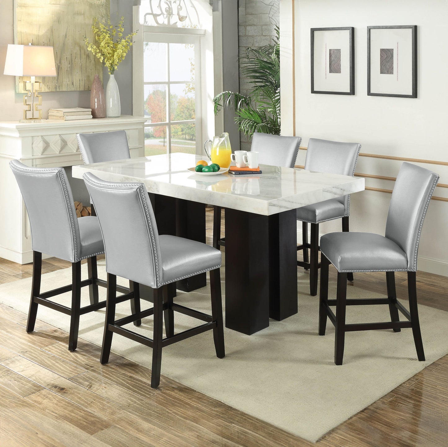 Camila - Rectangular Counter Dining Set - Hornell Furniture Outlet