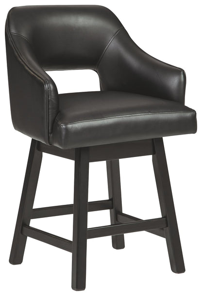 Tallenger - Upholstered Swivel Barstool (Set of 2) - Hornell Furniture Outlet