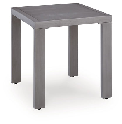 Half Moon Beach - Square End Table - Gray - Hornell Furniture Outlet