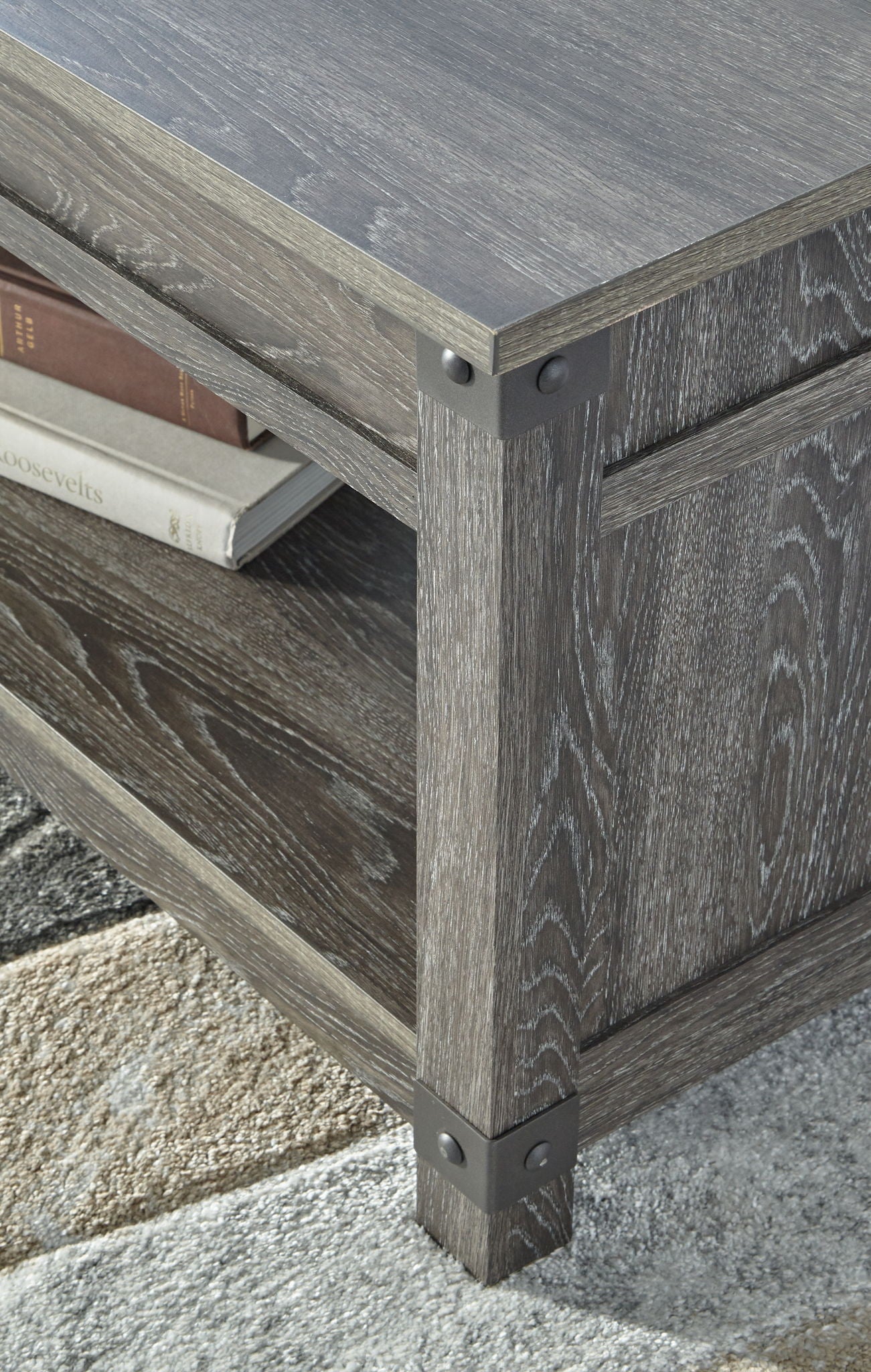 Freedan - Grayish Brown - Rect Lift Top Cocktail Table - Hornell Furniture Outlet