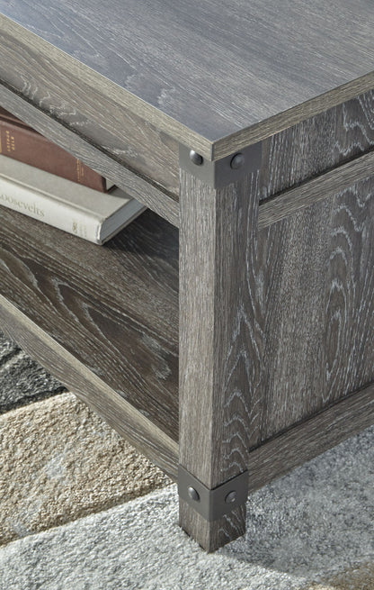 Freedan - Grayish Brown - Rect Lift Top Cocktail Table - Hornell Furniture Outlet