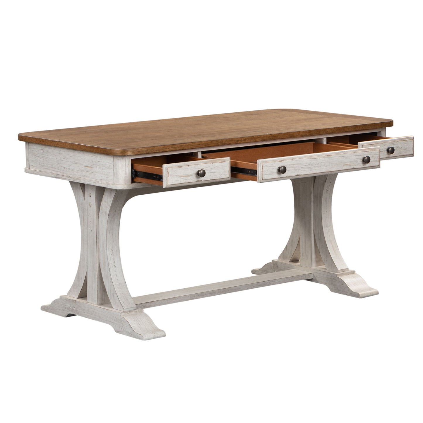Farmhouse Reimagined - Writing Desk - White - Hornell Furniture Outlet