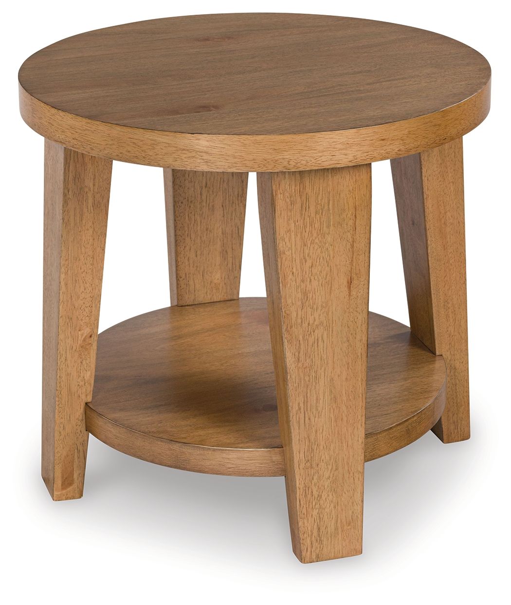 Kristiland - Light Brown - Round End Table - Hornell Furniture Outlet