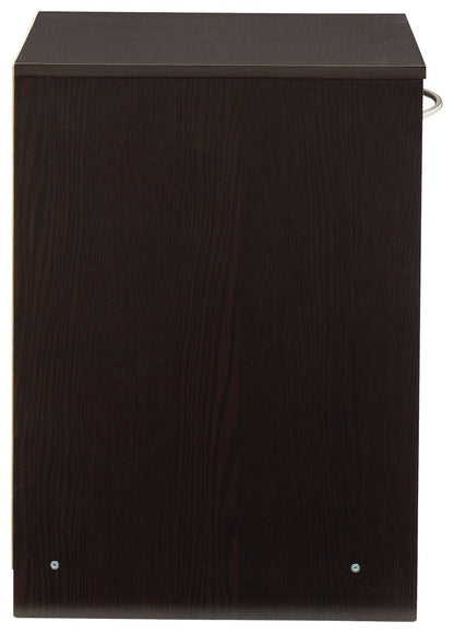 Finch - Black - One Drawer Night Stand - Hornell Furniture Outlet