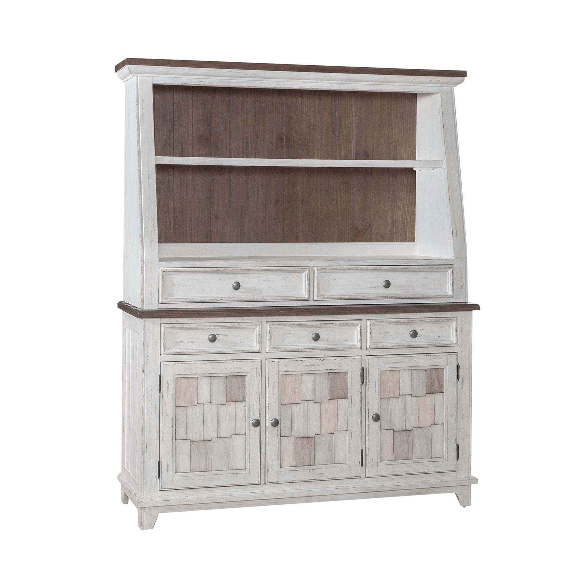 River Place - Server & Hutch - White - Hornell Furniture Outlet