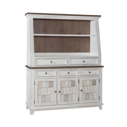 River Place - Server & Hutch - White - Hornell Furniture Outlet