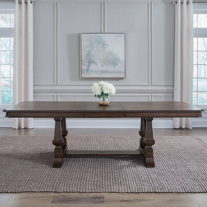 Provence Park - Trestle Table - Brown - Hornell Furniture Outlet